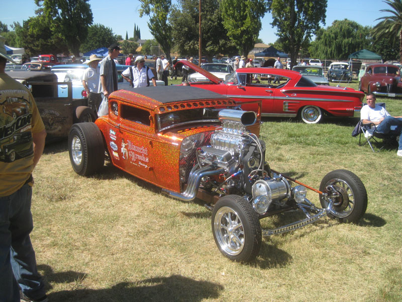 Billetproof Carshow 2012 metalflaked blown Model A Coupe Model A Hot Rod Roadster