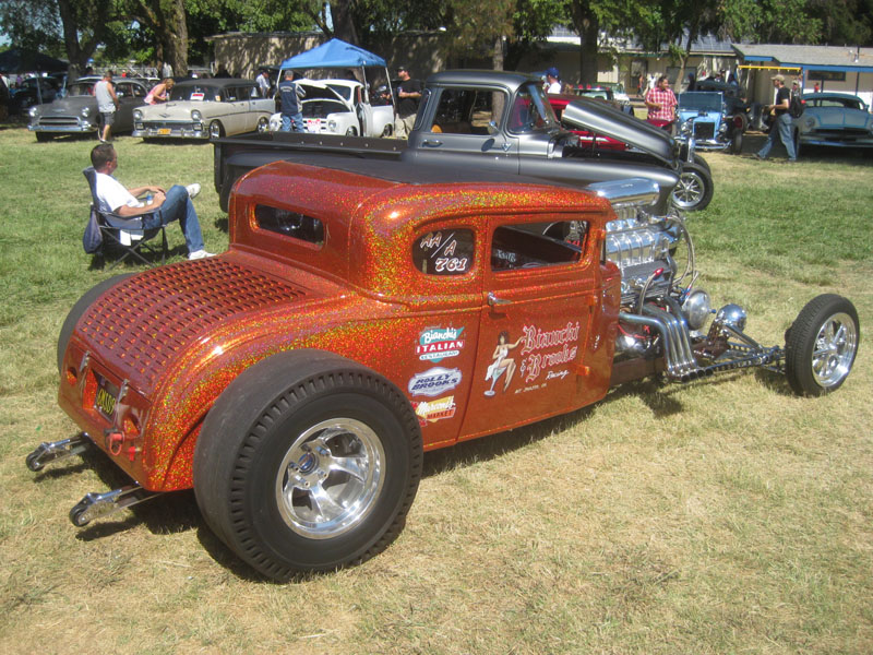 Billetproof Carshow 2012 metalflaked blown Model A Coupe Model A Hot Rod Roadster