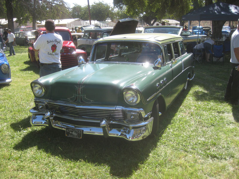 Billetproof Carshow 2012 1956 Chevy Station Wagon with Packard Tail lights