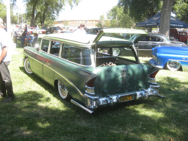 Billetproof Carshow 2012 1956 Chevy Station Wagon with Packard Tail lights