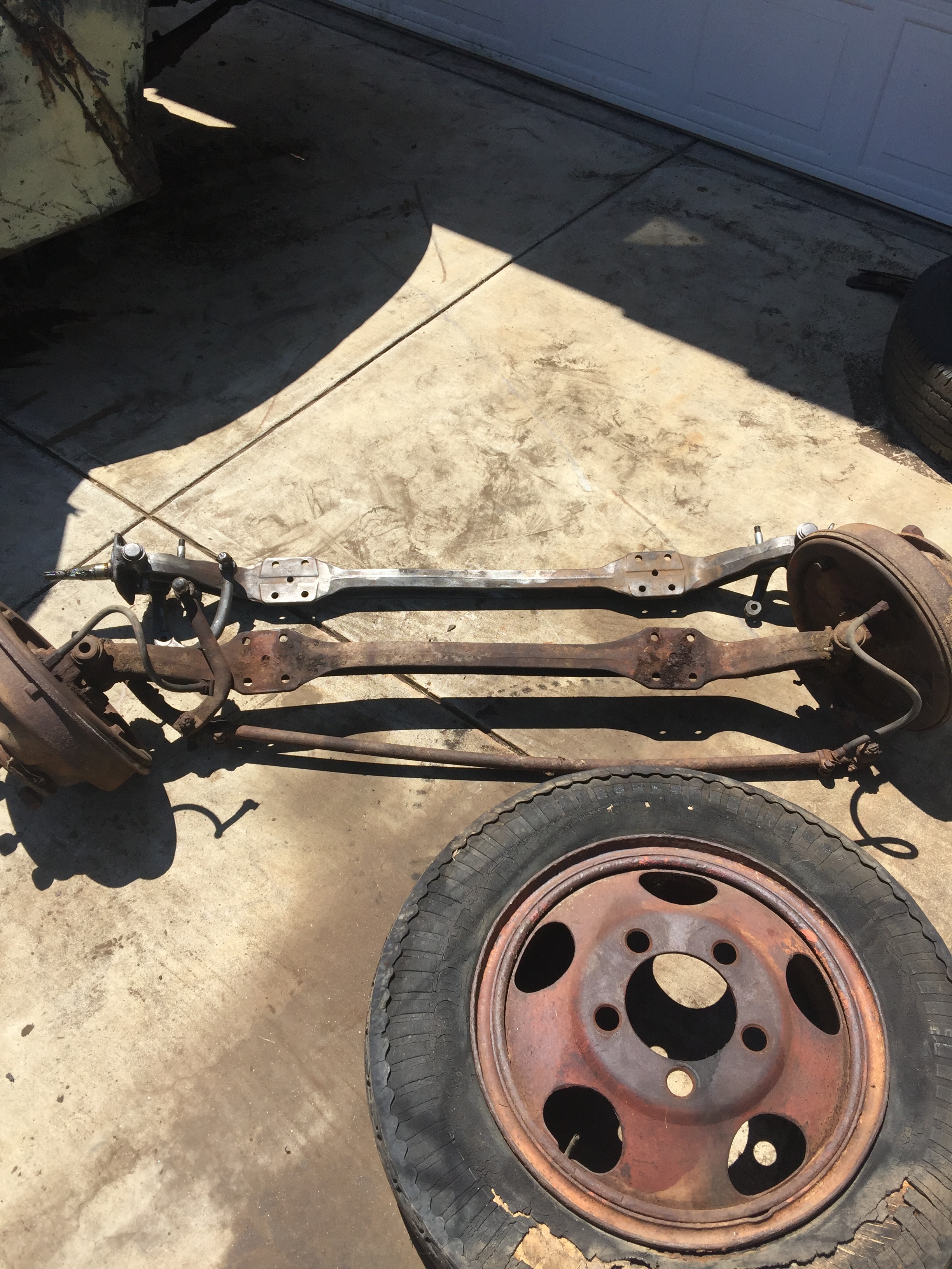 1941 ford truck - 41 ford truck - swapping out the mondo front axle