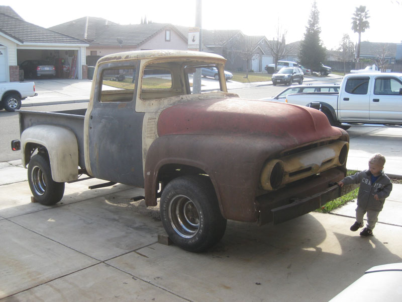 Through course of conversation he mentioned a junky mid50's Ford truck 