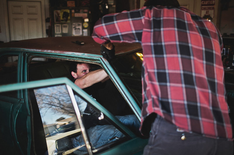 Cutting up a 1967 Plymouth Valiant Coupe