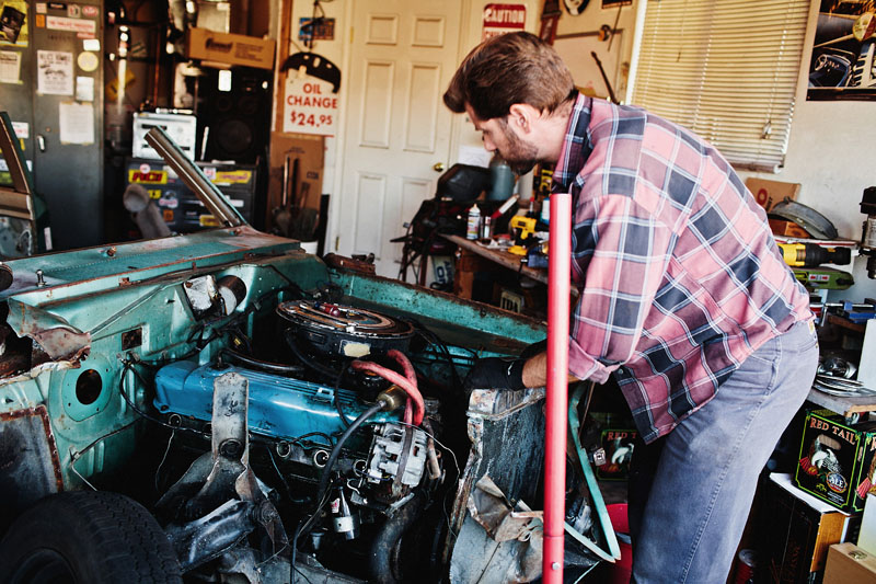 Cutting up a 1967 Plymouth Valiant Coupe