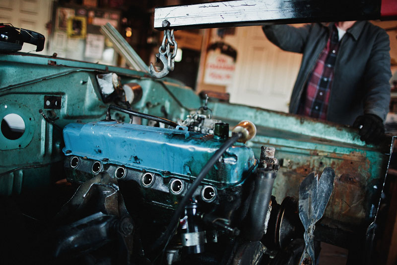 Cutting up a 1967 Plymouth Valiant Coupe