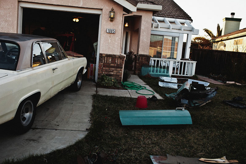 Cutting up a 1967 Plymouth Valiant Coupe