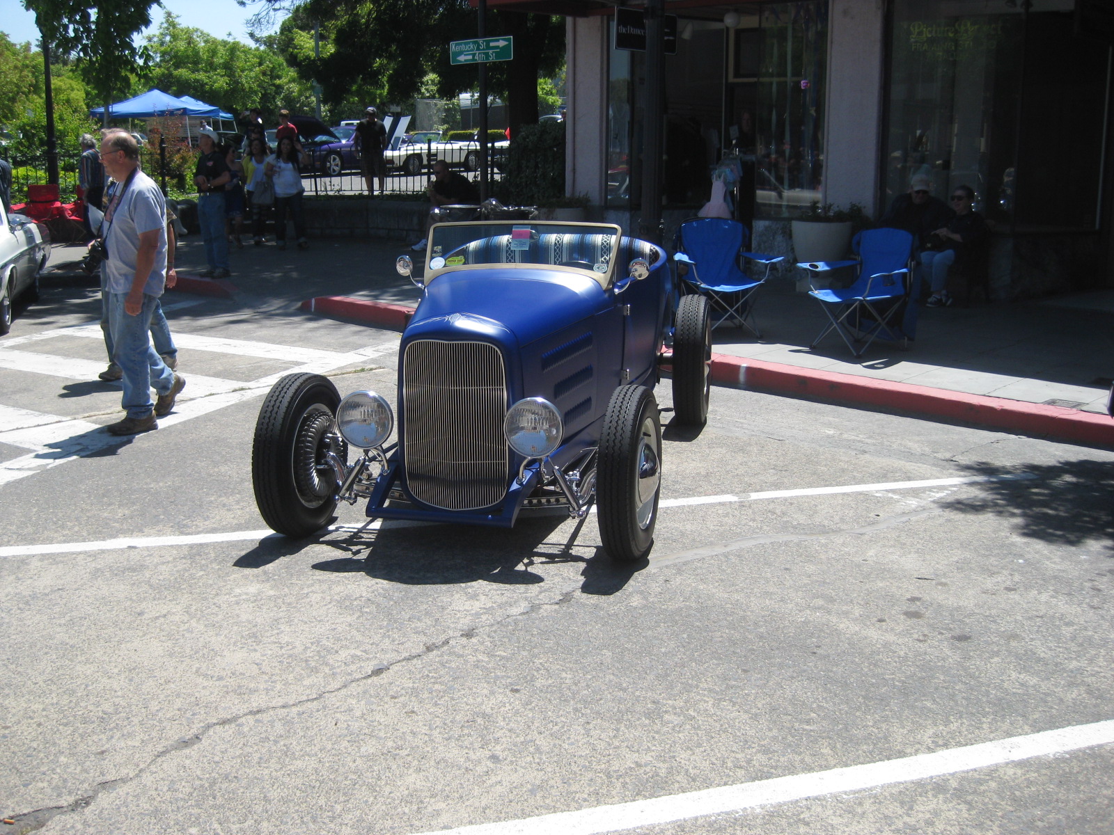 blue 1926 ford model T hot rod roadster