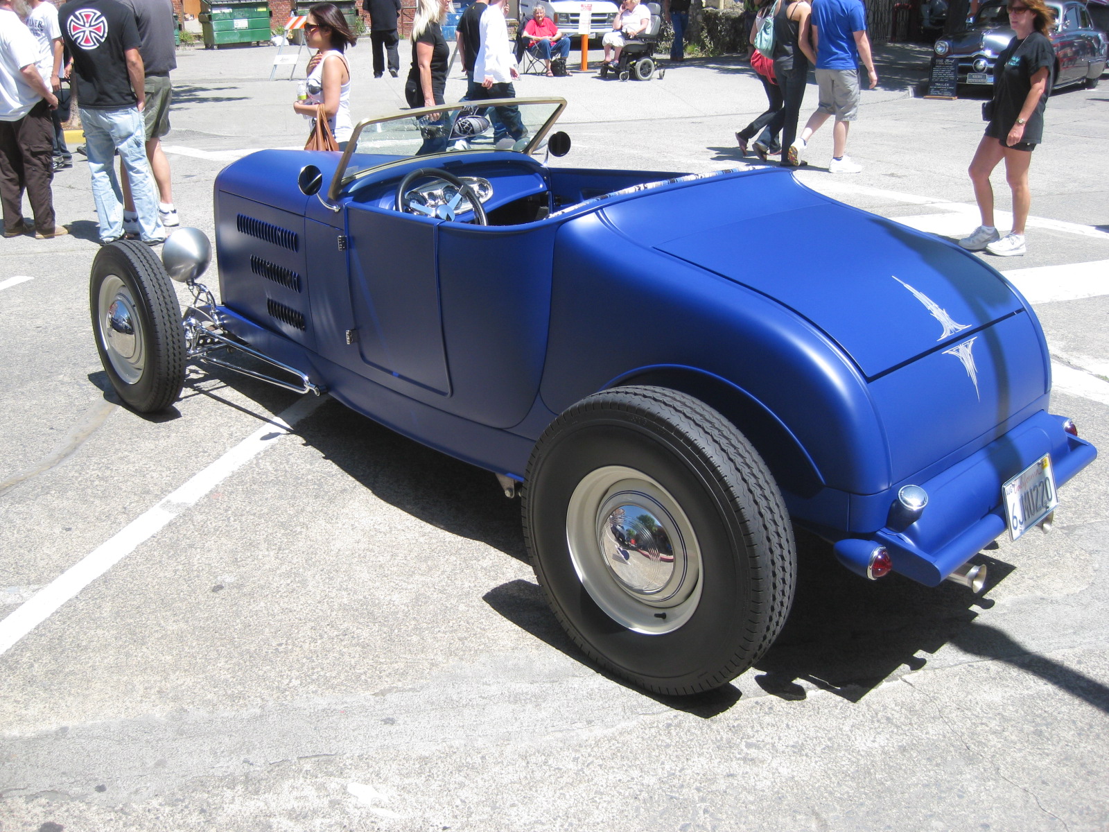 blue 1926 ford model T hot rod roadster