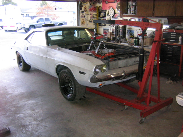 tranny swappin' 1970 dodge challenger